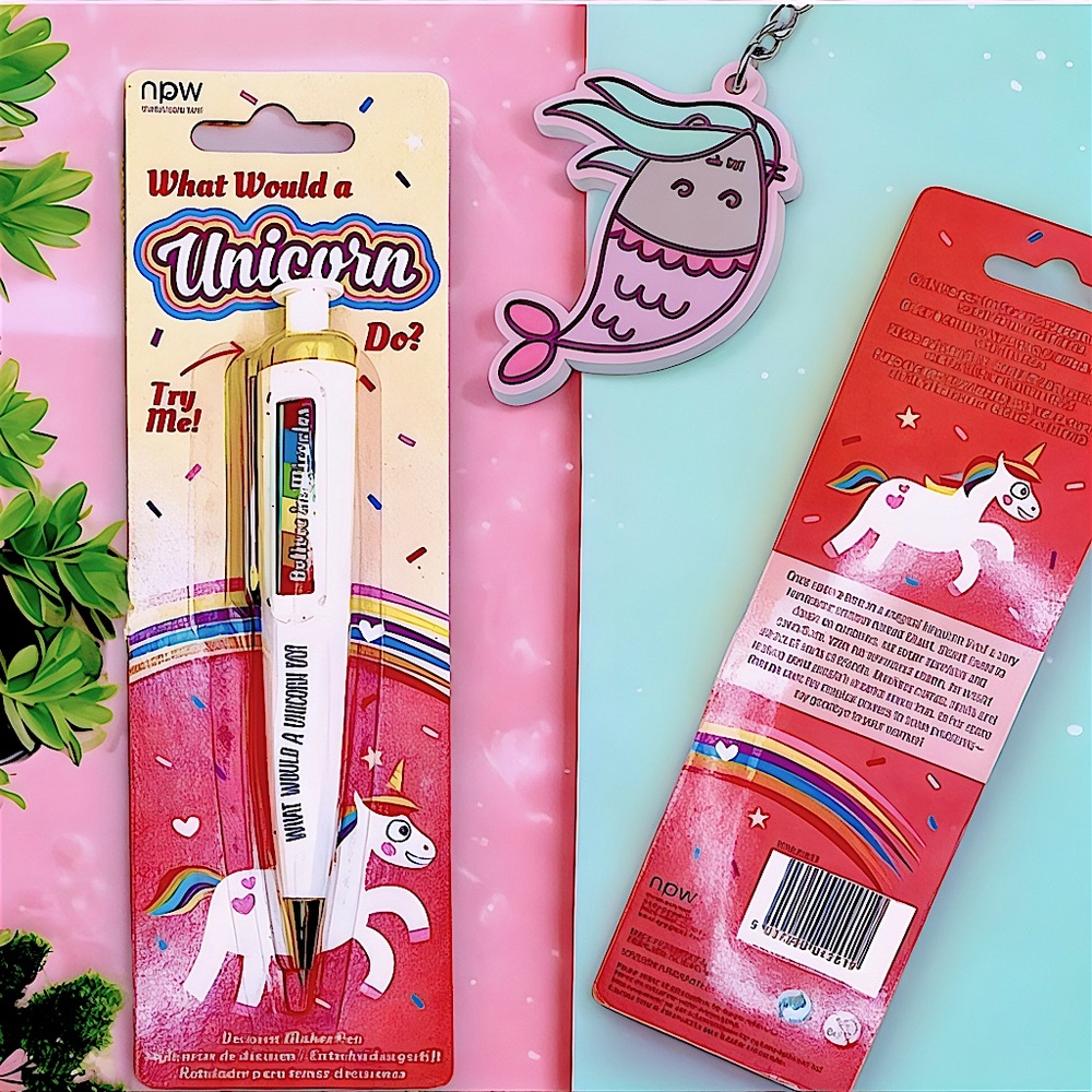NEW Pusheen Bag Charm 3 Cord USB Charging Keychain + Unicorn Pen - Picture 3 of 14